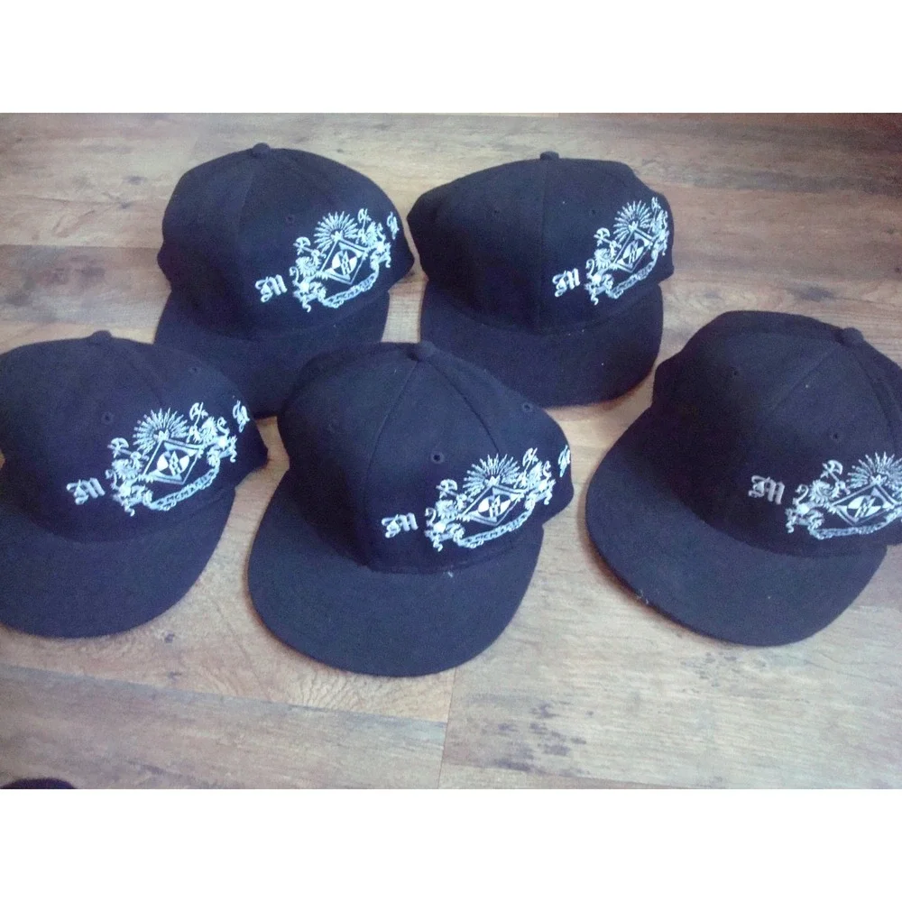 5 HATS MACHINEHEAD METAL  WHOLESALE LOT  HATS 00S‎ Y2K VINTAGE FITTED
